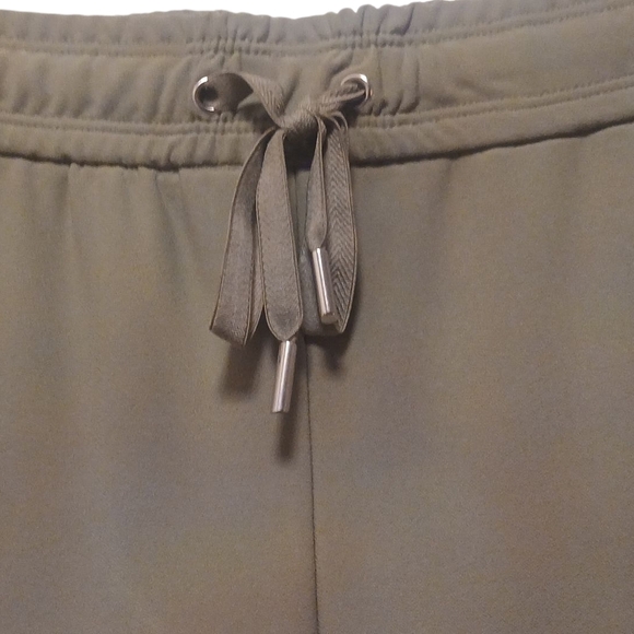 Joie - NWT Olive Green Straight Leg Pants W/ Tie String, Elastic Waist, Size P/S - Picture 3 of 12